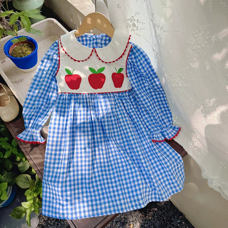 Vestido Infantil Xadrez Maça