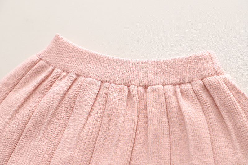 Conjunto Infantil Feminino Florzinhas Plíssado