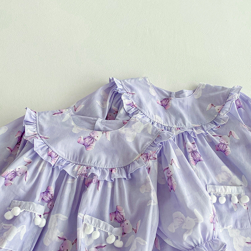 Body/ Vestido Coelhinhos Pompom