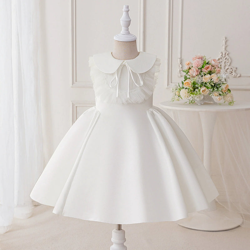 Vestido Infantil Branco Golinha