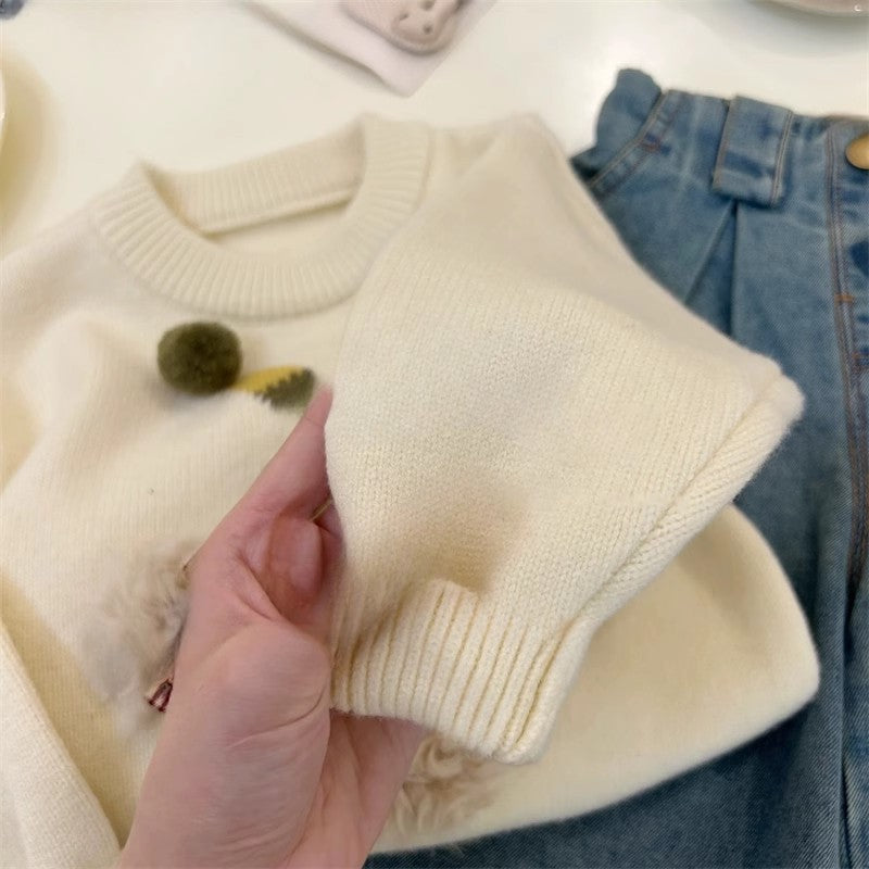 Blusa Infantil Inverno Cachorrinho de Chapéu