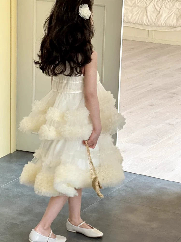 Vestido Infantil Tule Camadas