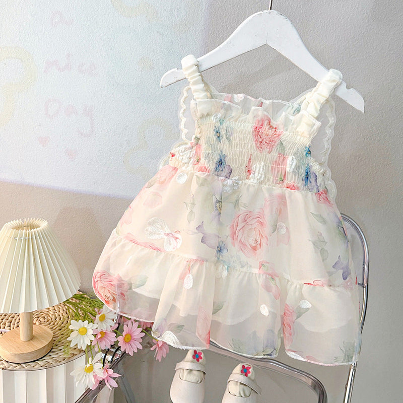 Vestido Infantil Floral Asinha
