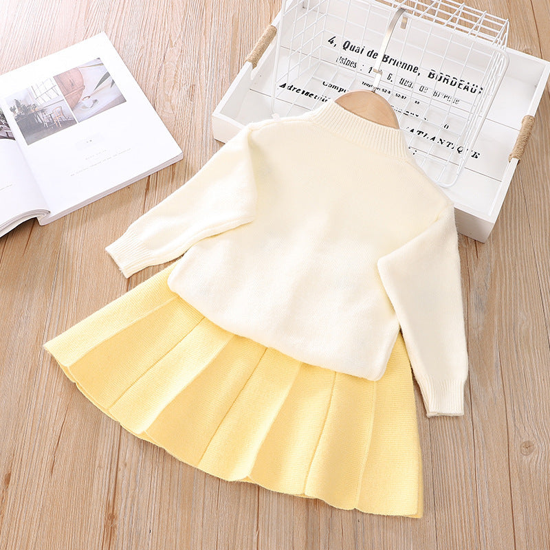 Conjunto Infantil Tricô Mussí Frutinhas e Florzinhas