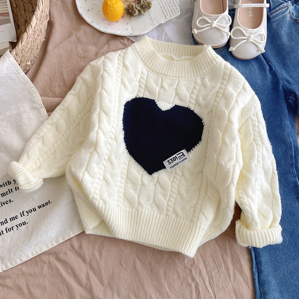 Blusa Infantil Inverno Coração