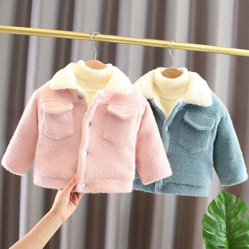 Casaco Infantil Feminino Forrado de Plush