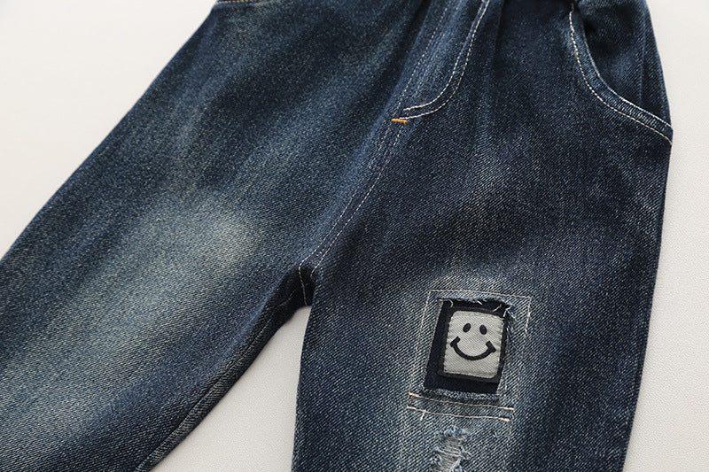 Conjunto Infantil Masculino 3 Peças Camisa e Jeans