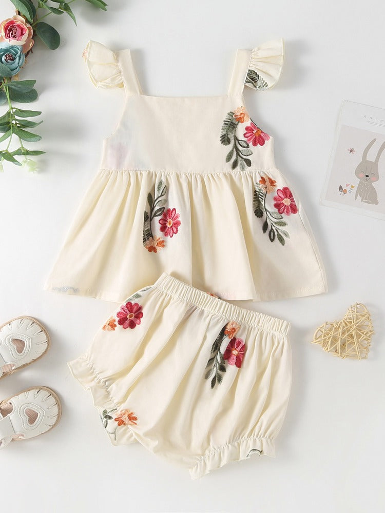 Body/ Conjunto Infantil Floral