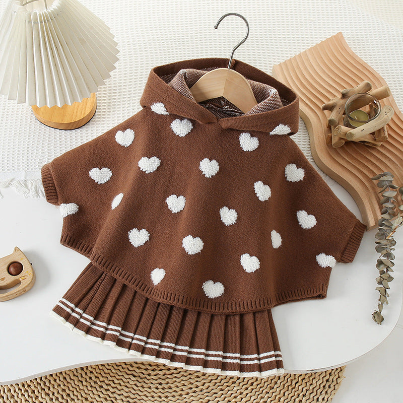 Conjunto Infantil Feminino Tricõ Corações