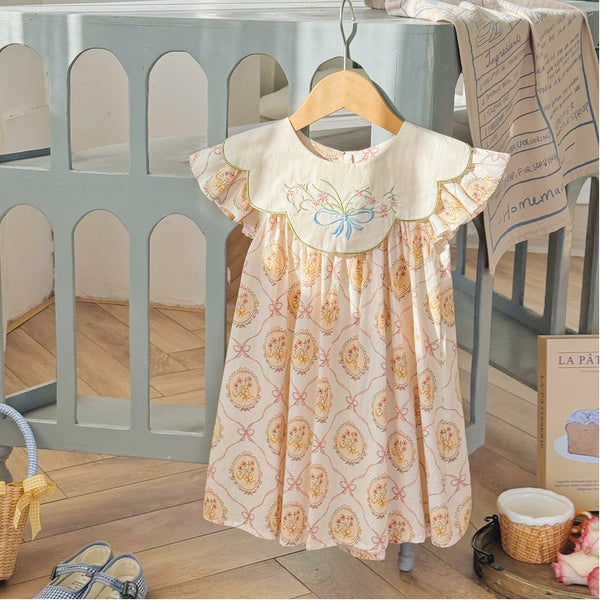 Vestido Infantil Babados Florzinhas