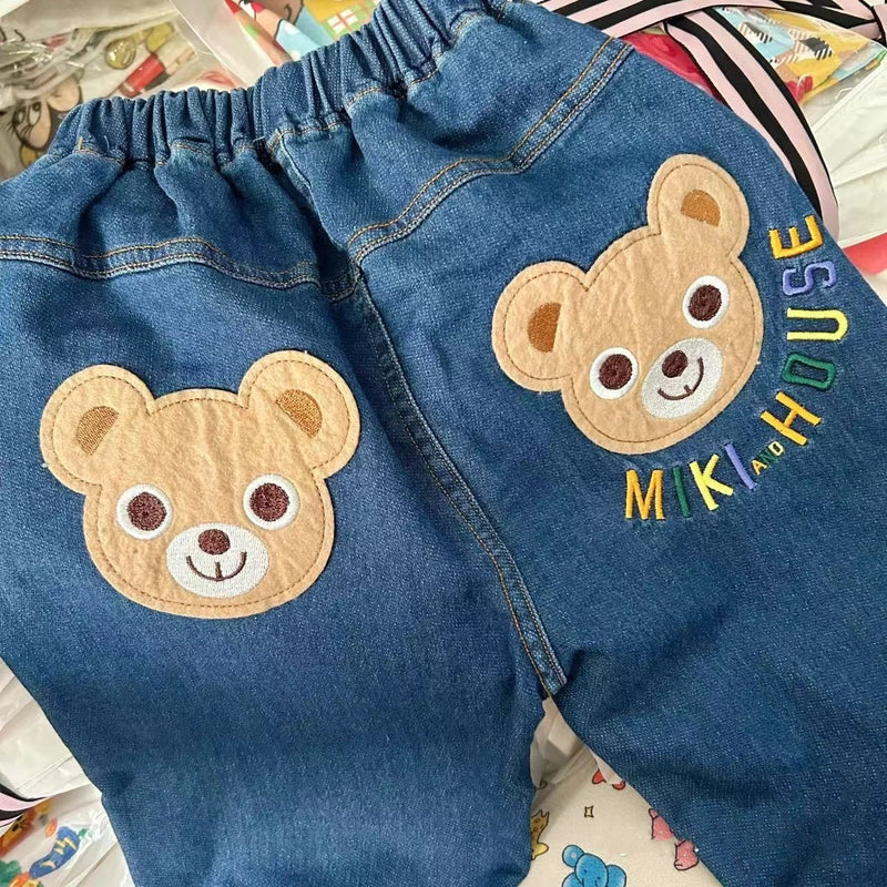 Calça Infantil Jeans Ursinhos