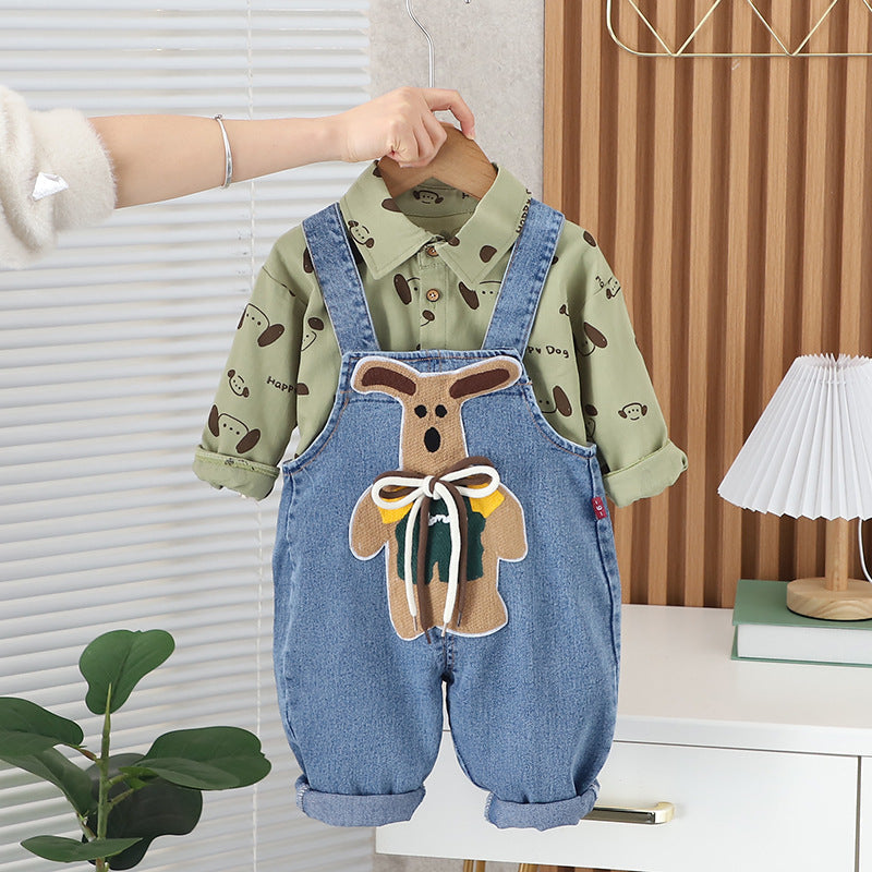 Conjunto Infantil Masculino Cachorrinho Cordãozinho