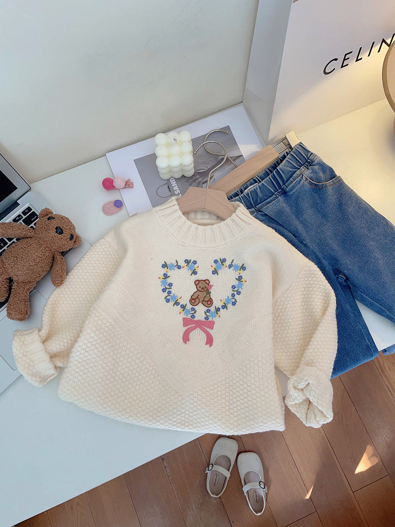 Blusa Infantil Lacinho e Urso
