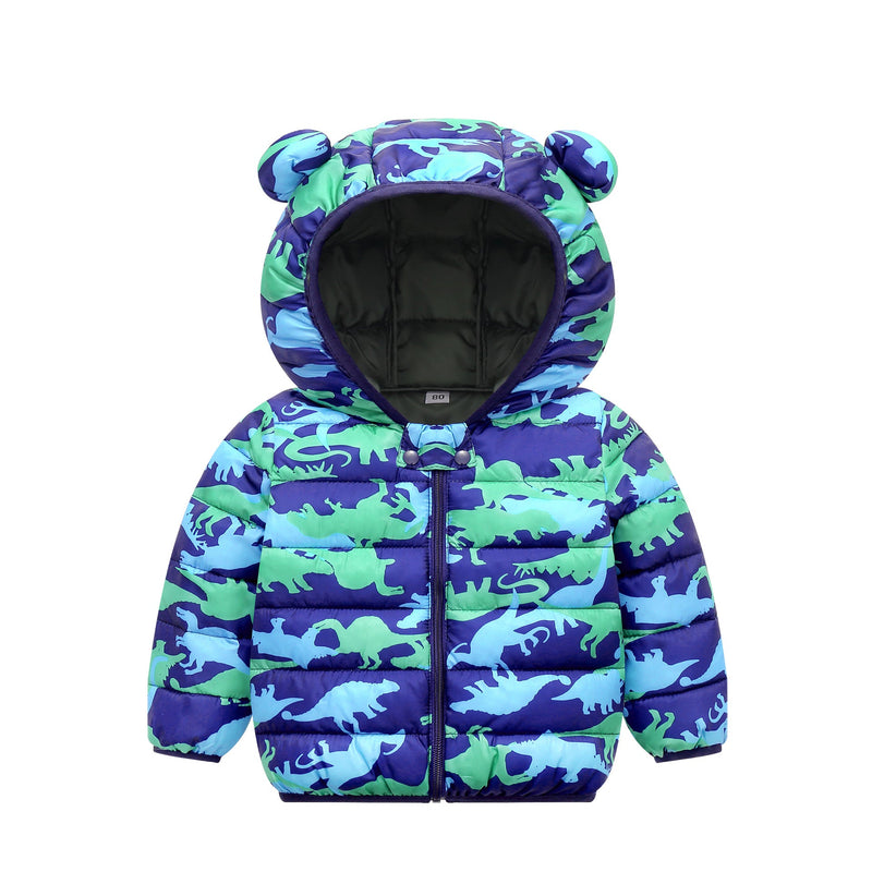 Jaqueta Infantil Puffer Estampas Bichinhos