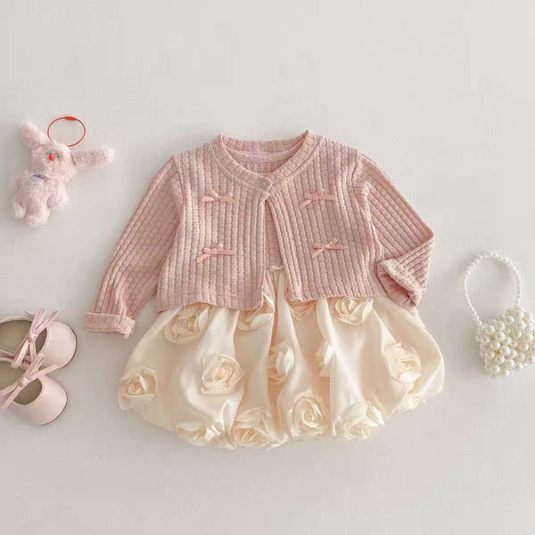 Conjunto Infantil Floral Lacinhos