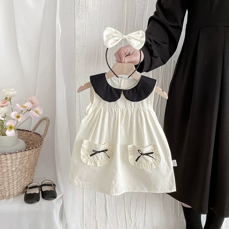 Vestido/ Body Infantil Verão Lacinhos