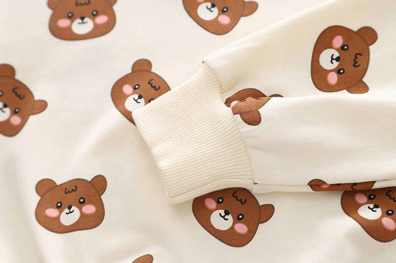 Conjunto Infantil Jardineira Bichinhos + Manga Longa