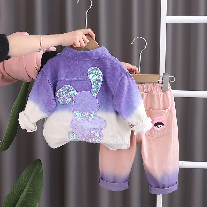 Conjunto Infantil Feminino 3 Peças Coelhinho