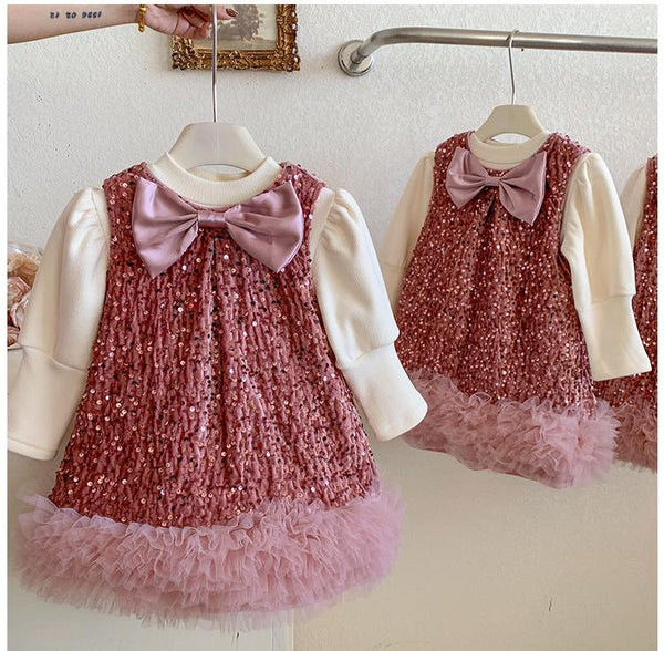 Vestido Infantil Inverno/Verão Brilhante