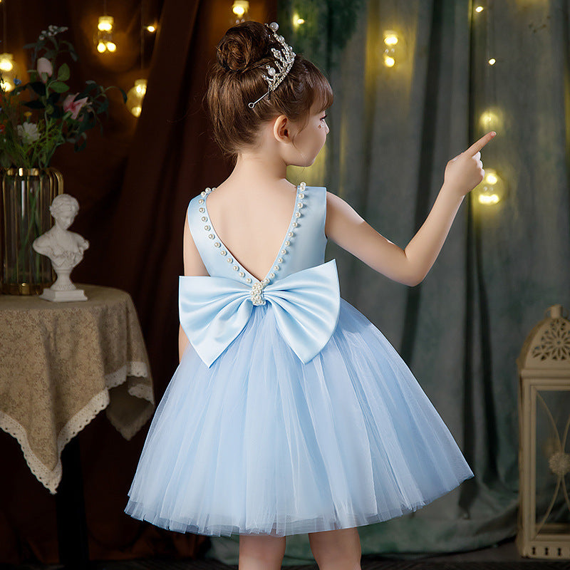 Vestido Infantil De Festa Pérolas