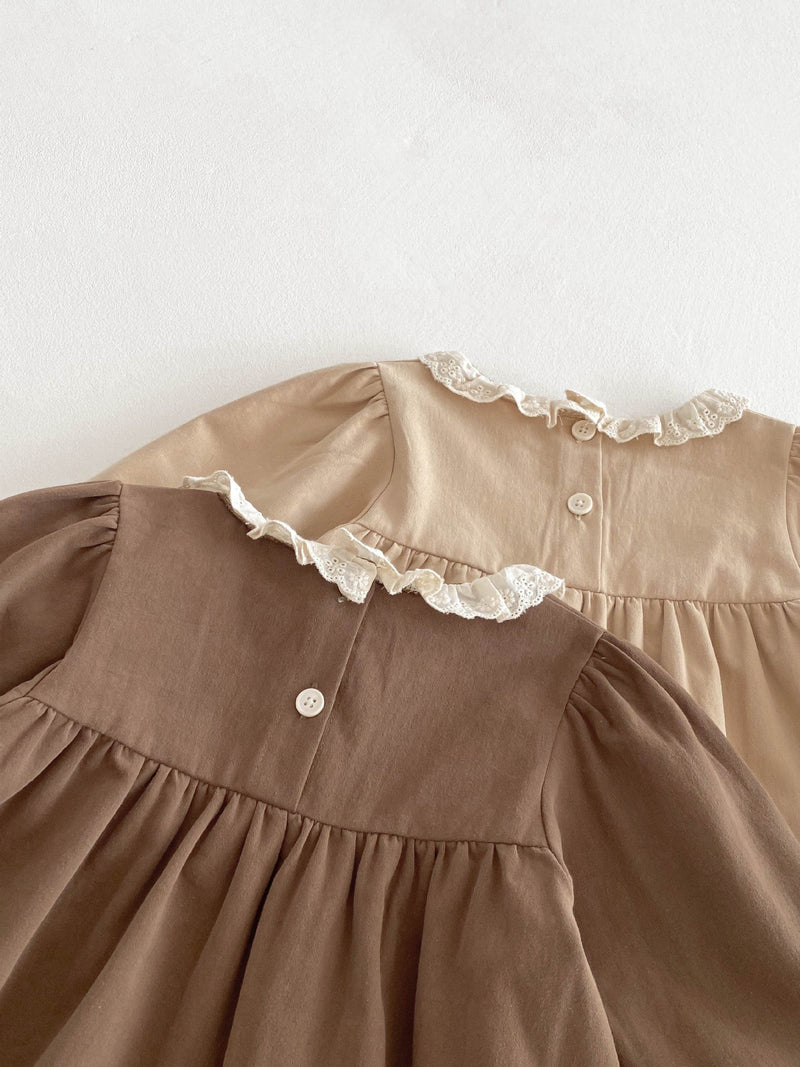 Vestido Infantil Bordadinho Florzinhas