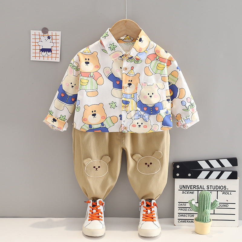 Conjunto Infantil Masculino Bichinhos Bolsinhos