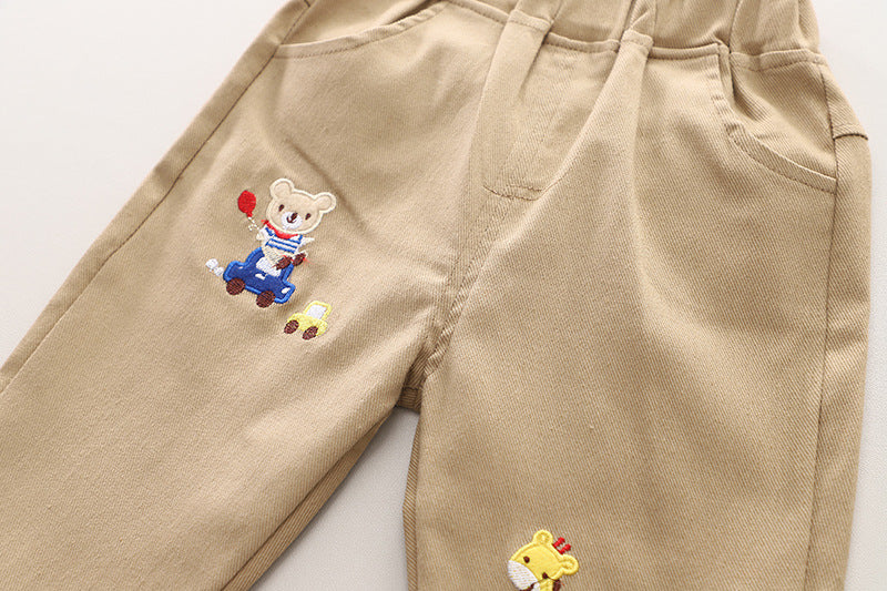 Conjunto Infantil Masculino 3 Peças Bichinhos