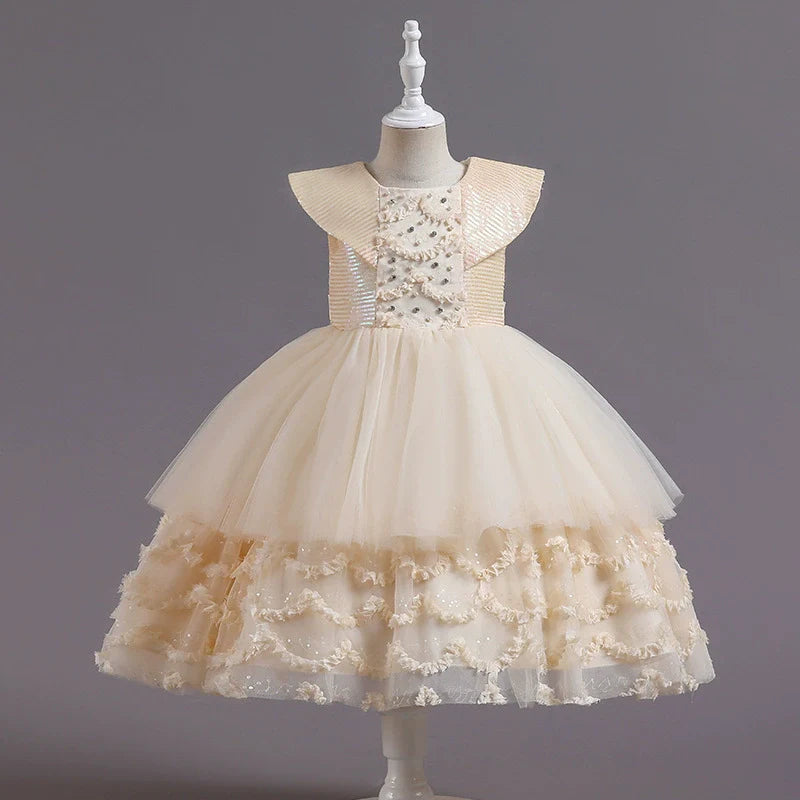 Vestido de Festa De Tule com Camadas