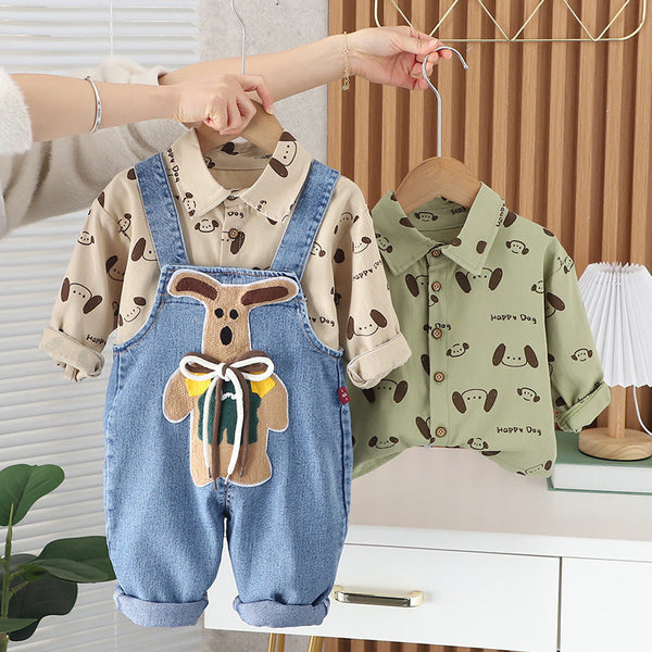 Conjunto Infantil Masculino Cachorrinho Cordãozinho