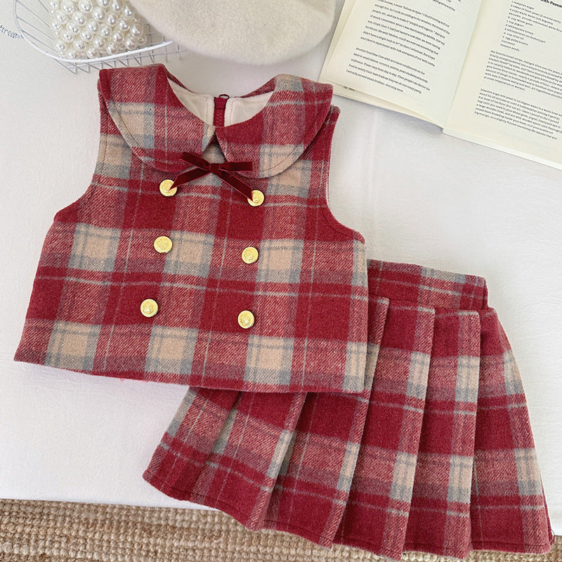 Conjunto Infantil Térninho Xadrez