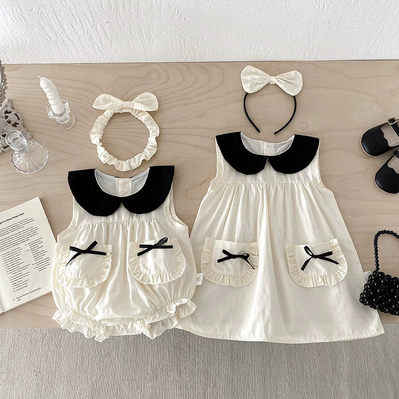 Vestido/ Body Infantil Verão Lacinhos