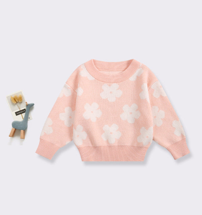 Conjunto Infantil Tricô Florzinhas