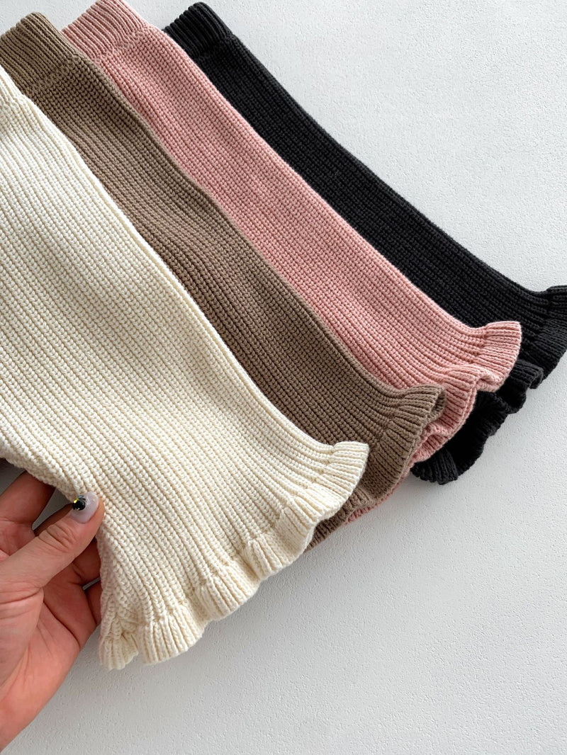 Calça Infantil de Tricô Pantalona