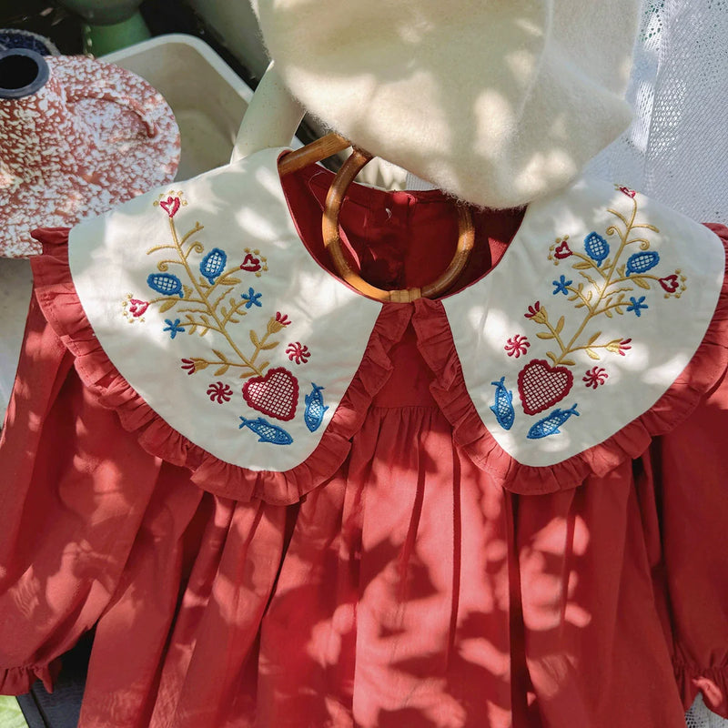 Vestido Infantil Golinha Bordada