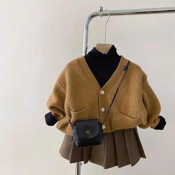 Conjunto Infantil Suéter + Saínha Plíssada