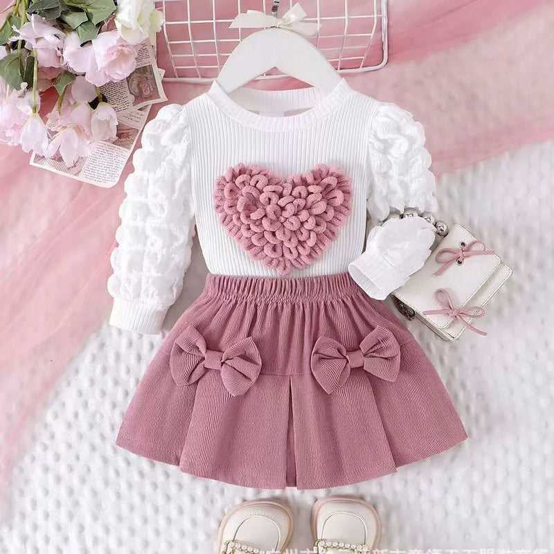 Conjunto Infantil Feminino Love Lacinho
