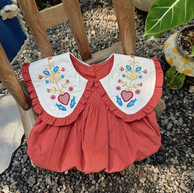 Vestido Infantil Golinha Bordada