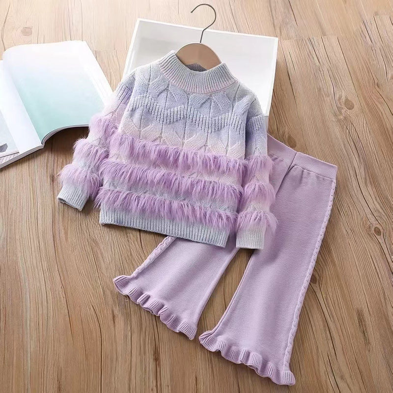 Conjunto Infantil Feminino Pelinhos e Pantalona