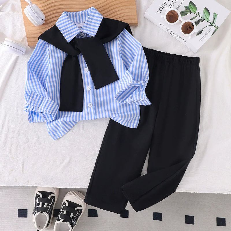 Conjunto Infantil Feminino Lístras 3 Peças