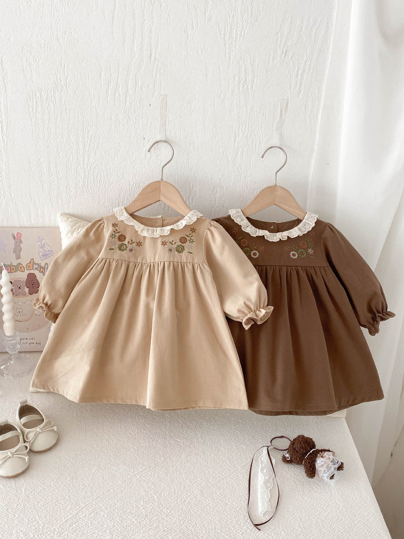 Vestido Infantil Bordadinho Florzinhas