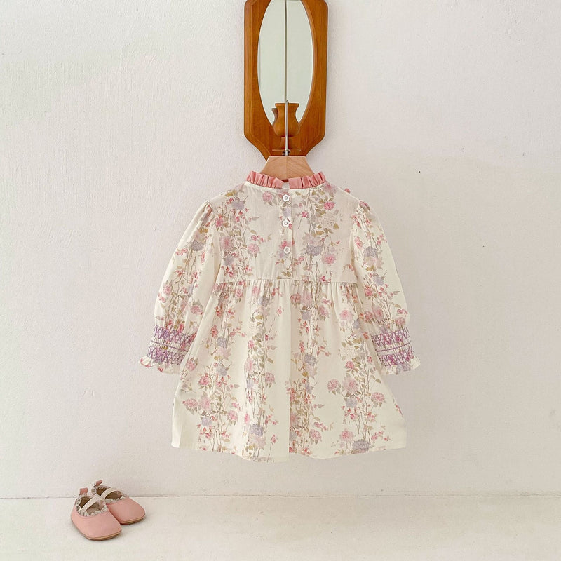 Vestido Infantil Rosa Florzinhas