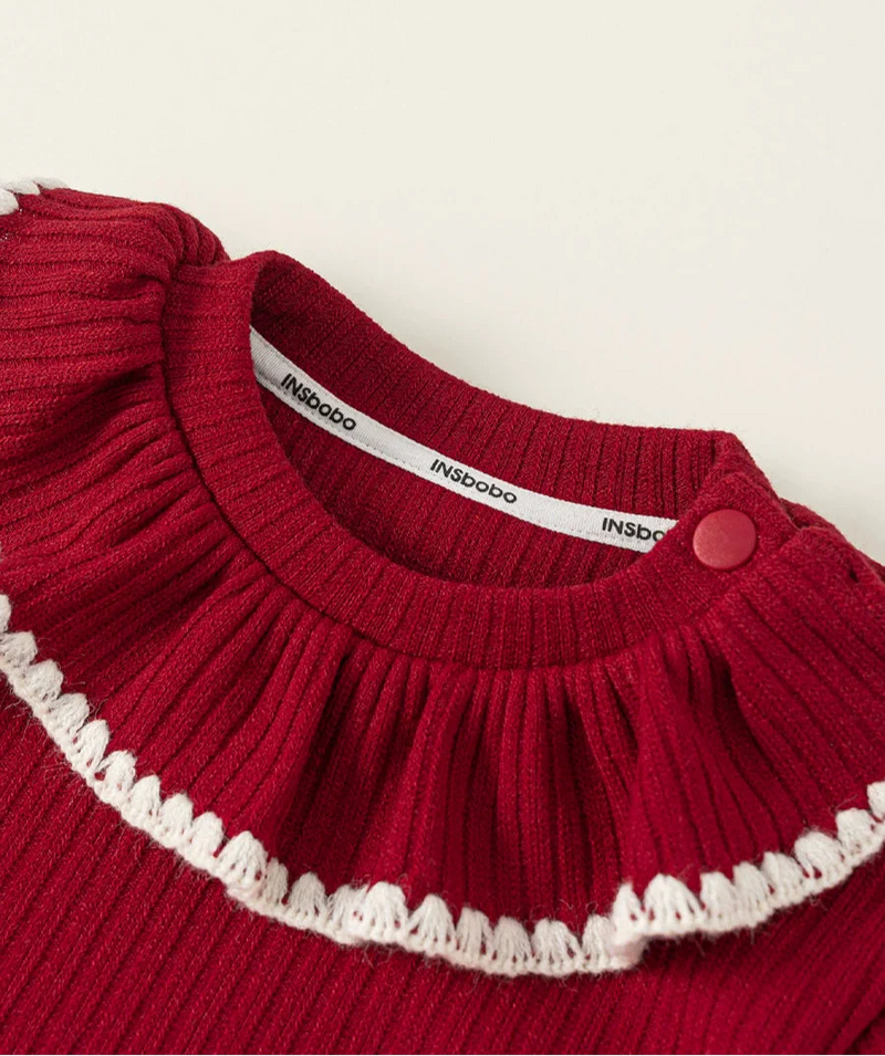 Macacão Infantil Vermelho Cerejas