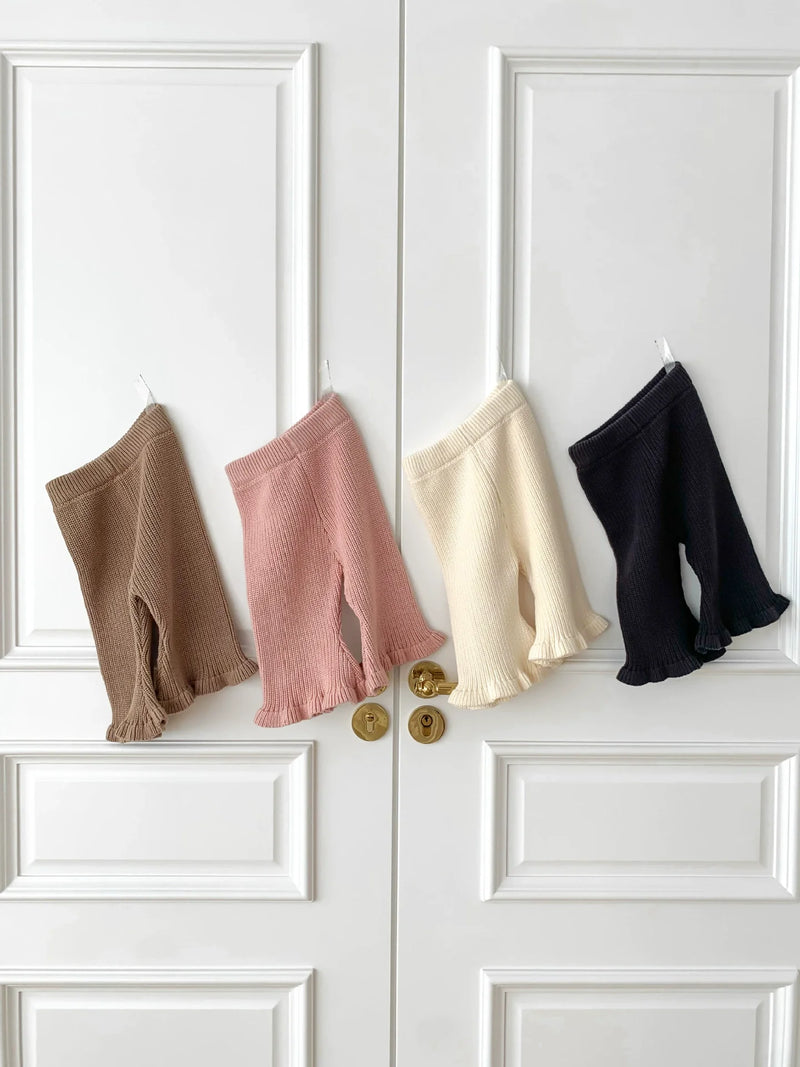 Calça Infantil de Tricô Pantalona