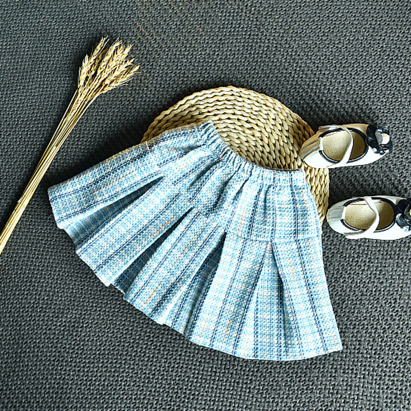 Conjunto Infantil Feminino Tweed Azul