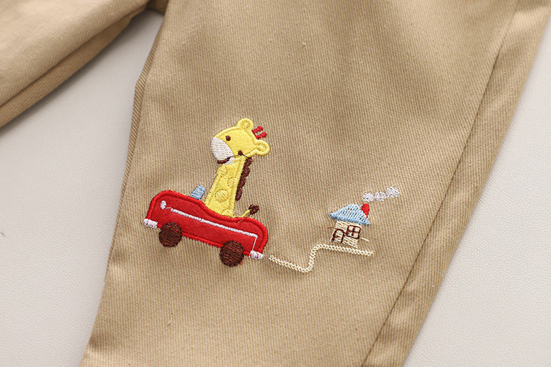 Conjunto Infantil Masculino 3 Peças Bichinhos