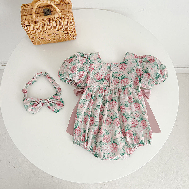 Vestido/ Body Infantil Floral