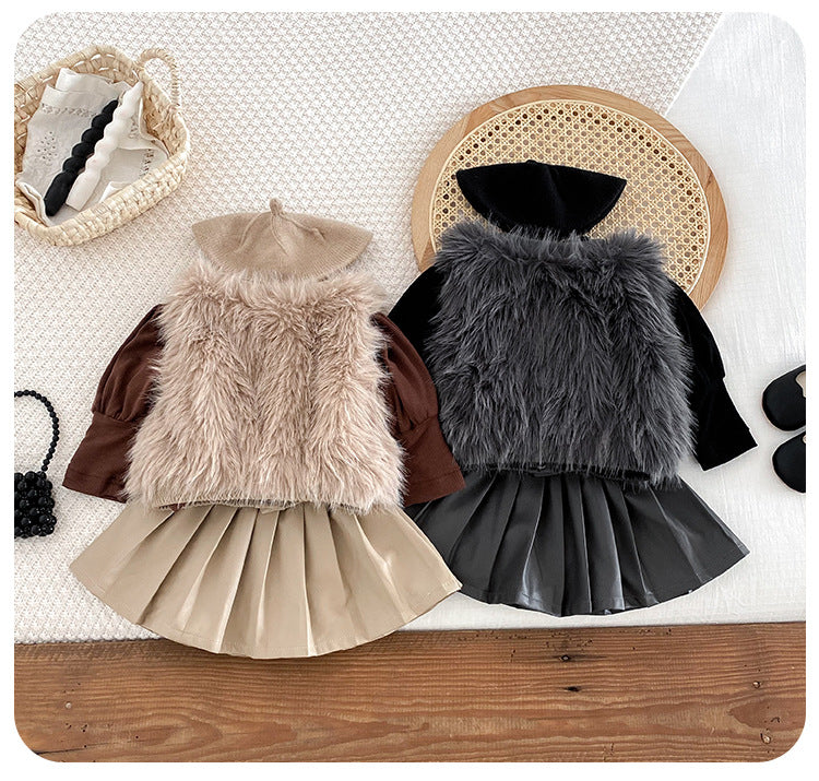 Conjunto Infantil Feminino Pelinhos e Plíssada