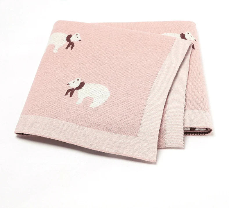 Manta Infantil Urso de lenço