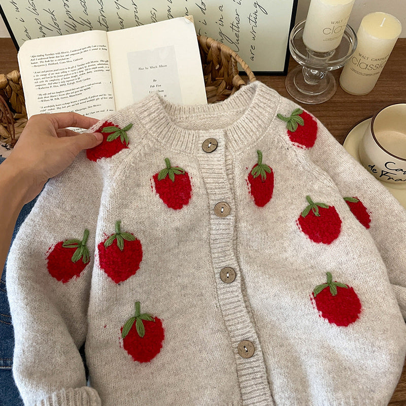 Blusa Infantil Feminina Inverno Moranguinhos