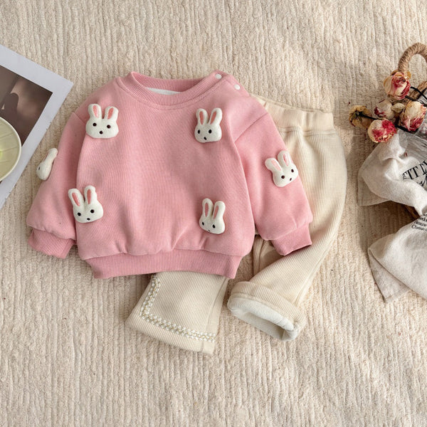 Conjunto Infantil Feminino Inverno Coelhinhos